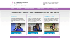 Desktop Screenshot of femalegynaecologistlondon.co.uk.chits.positive-dedicated.net